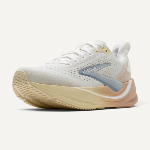 BROOKS Women's Ghost Max 4 White/Rose/Rutabaga