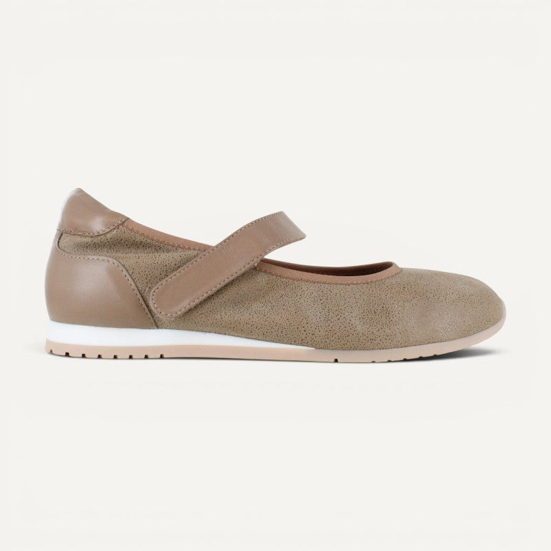 pure mary jane taupe leather combo