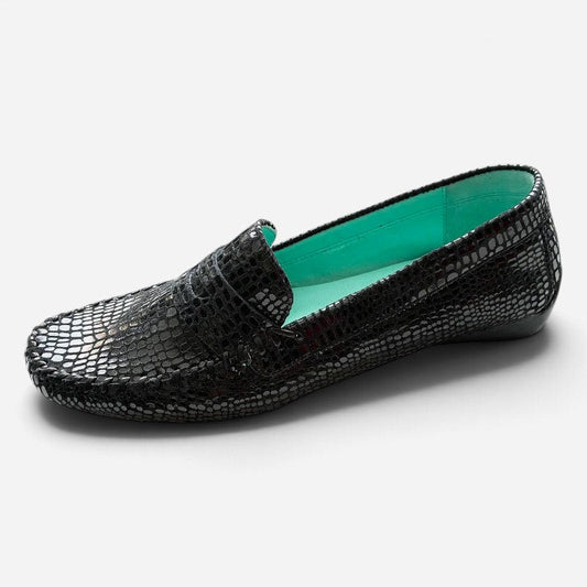 Anna Black Croco Patent