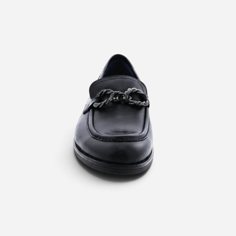 Harvard Bit Black Leather