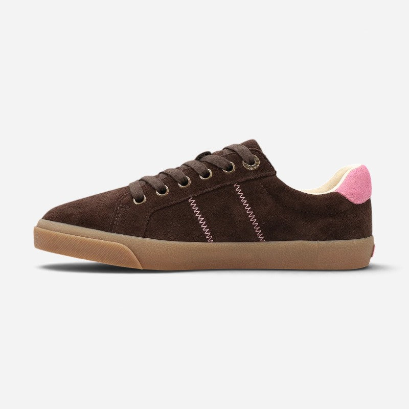 star 2.0 brown pink suede