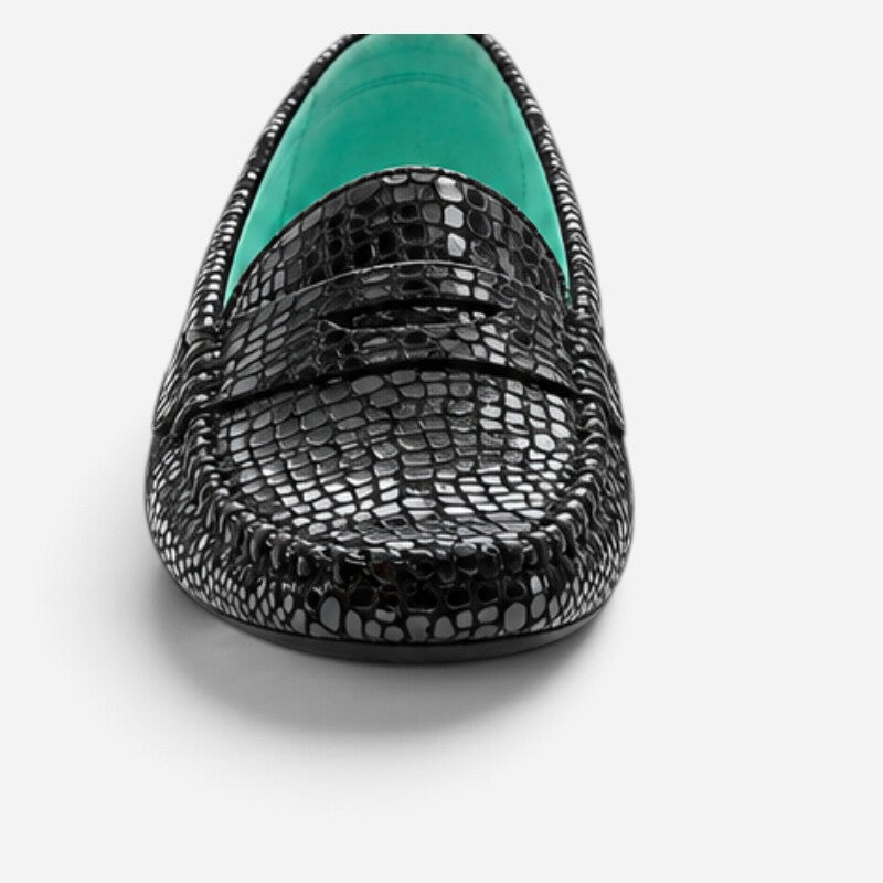 Anna Black Croco Patent